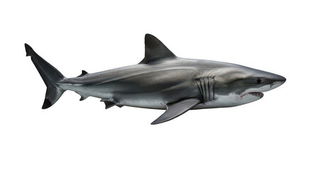 Fototapeta premium shark isolated on white transparent background, PNG