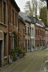 Rue typique du quartier Saint Jacques à Nivelles (Brabant Wallon)