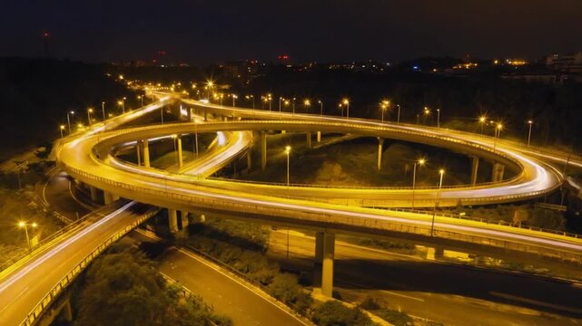 Road junction in the city.