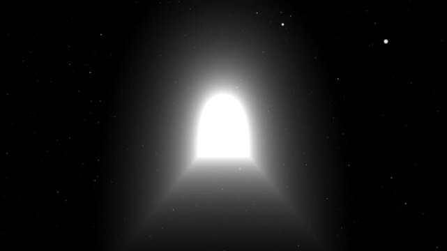 Mysterious Entrance Light In Liminal Place Background