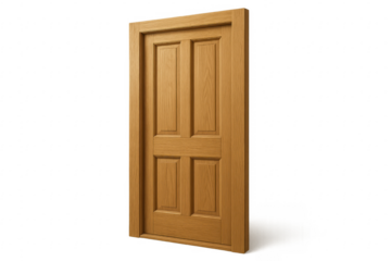 Wooden interior door offering concept of opportunity