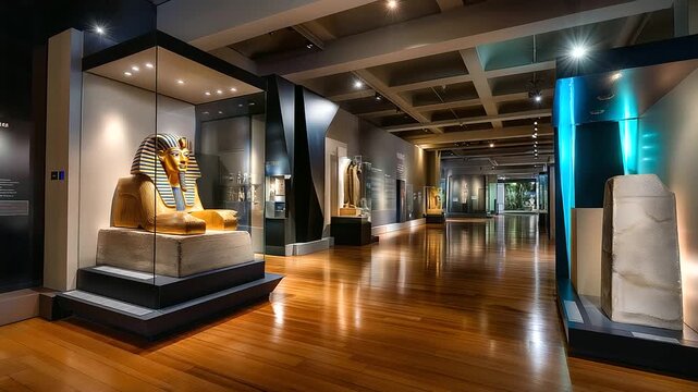 Professional museum exhibition design services incorporating ancient Egyptian iconography and educational display coordination enable cultural institutions to present artifact coll
