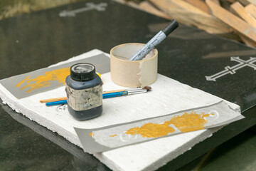 Artisan tools for granite engraving