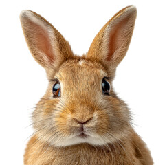 Adorable Brown Rabbit Portrait Close Up Cute and Fluffy Animal