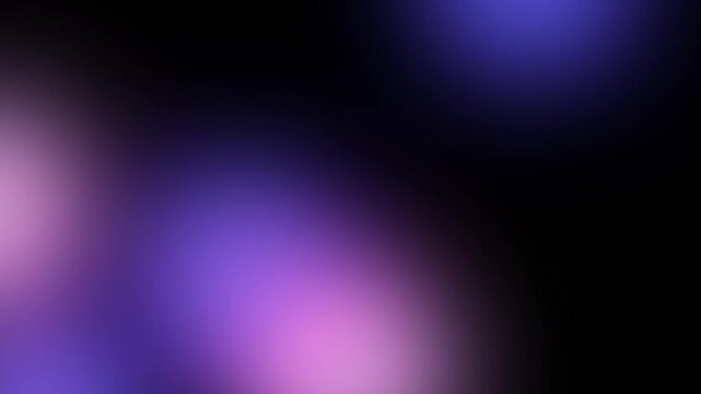 Background with Glowing blue gradient flow. Moving banner with floating flashes and light rays on dark. Fluid Blurred Lights. Abstract graphic animated footage
