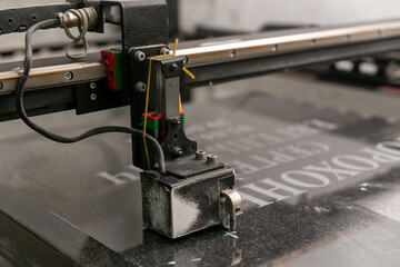 Stone engraving machine, perfect for creating intricate designs and personalized stonework