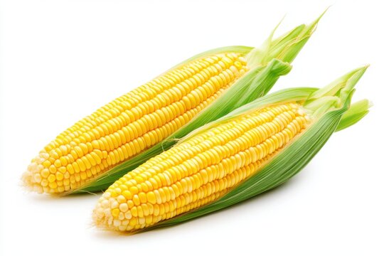 Muhindi Corn Symbol of Future Generations Isolated on White