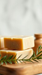 Handmade natural soap eco friendly spa beauty skincare concept Small business ethical shopping idea