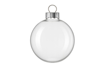 Clear glass Christmas ornament bauble decorating holiday season
