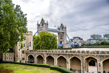 Tower Bridge Viewed from Inside the Tower of London