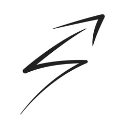 Hand drawn vector doodle arrow