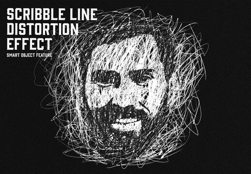 Scribble Line Distortion Effect