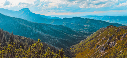 Giewont Mountain in Tatras - Tatra Mountain - Poland