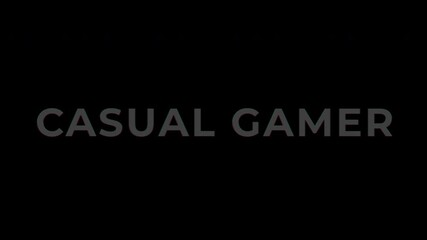 Text Animation with RGB Glitch on RGB Alpha - Casual Gamer White Text on Black Background for Gaming Lifestyle Content. - Powered by Adobe