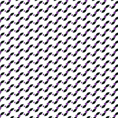 Abstract Geometric Pattern - Black and Purple on White