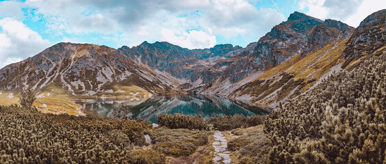 Czarny Staw Gasiennicowy Mountain Pond Lake in Tatras - Tatra Mountains