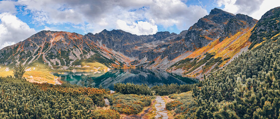 Czarny Staw Gasiennicowy Mountain Pond Lake in Tatras - Tatra Mountains