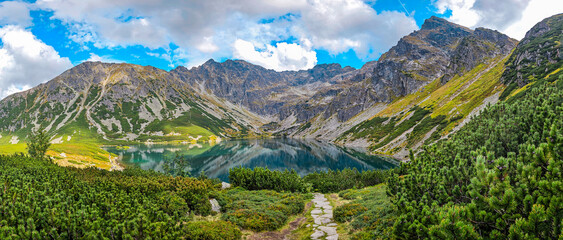 Czarny Staw Gasiennicowy Mountain Pond Lake in Tatras - Tatra Mountains