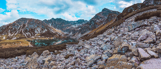 Czarny Staw Gasiennicowy Mountain Pond Lake in Tatras - Tatra Mountains