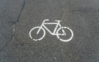 Traffic sign board Only bicycles allowed, bicycle area German traffic signs, signs on the road
