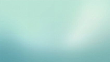 Obraz premium A smooth gradient transitioning from sea green to soft aqua, minimalist yet calming