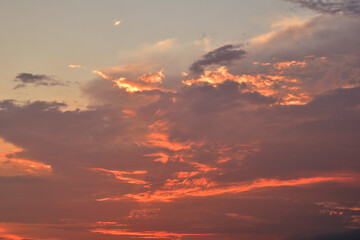 Sky background with amazing clouds