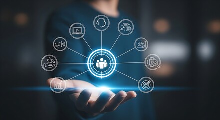 Connecting people through technology and communication networks for business growth and efficient teamwork, fostering collaboration and customer support services globally
