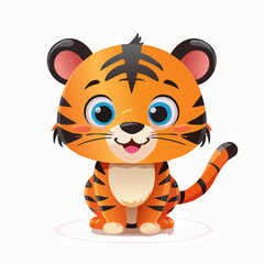 Tiger im Cartoon-Stil