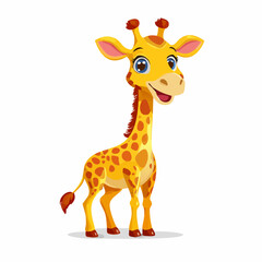 Fototapeta premium Giraffe im Cartoon-Stil