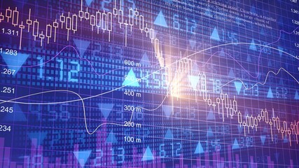 chart trading stock exchange abstract background