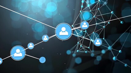 Digital Connections: An interconnected network of digital avatars signifies the complex web of global relationships in the age of technology. Representing the essence of connectivity - Powered by Adobe