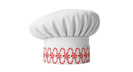Chef's Hat with a Decorative Pattern