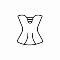 corset female fashion icon sign vector