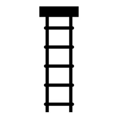 Ladder vector silhouette , clip art, and symbol. Shilhouette of ladder concept and simple design