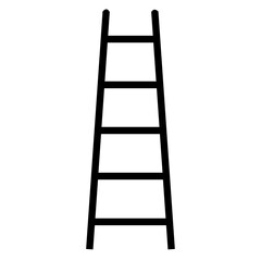 Ladder vector silhouette , clip art, and symbol. Shilhouette of ladder concept and simple design