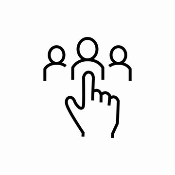 choose person icon sign vector