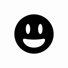 happy smile emoji icon sign vector