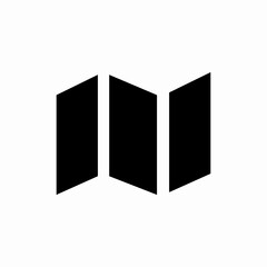 map location icon sign vector