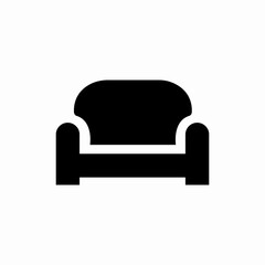 sofa furniture icon sign vector