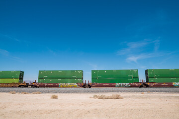 California Desert Cargo Train