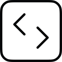 Obraz premium Vector art of code icon for web development and programming