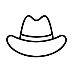 Illustration of a classic fedora hat with a wide brim, a timeless accessory for any stylish individual