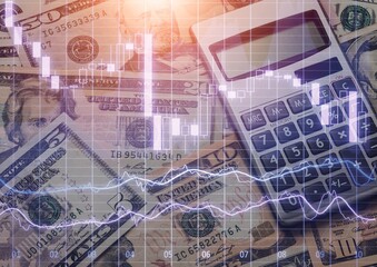 US inflation crisis with market graph