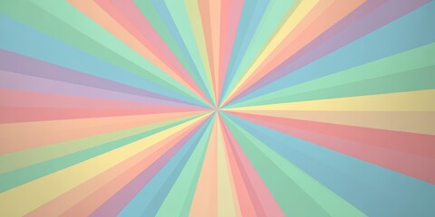 Colorful rainbow with a bright yellow stripe. The rainbow is very colorful and vibrant. It is a beautiful