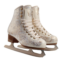 Elegant Cream Figure Skates Dance Freely.png