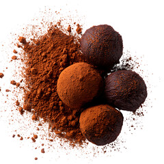 Chocolate truffles and cocoa powder indulgence.png