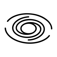 Vector art of elegant black and white line art illustration of a spiral galaxy, showcasing its cosmic beauty and swirling arms