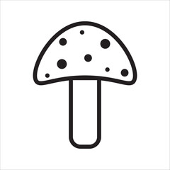 mushroom icon vector design template simple and clean