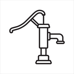 hand water pump icon