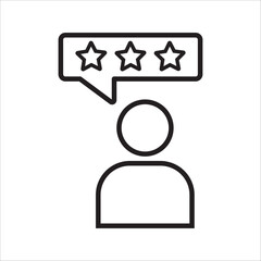 Customer review icon